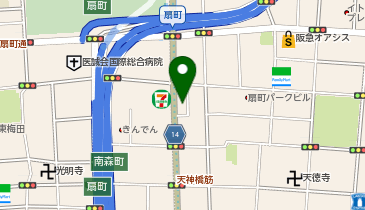 ホットヨガスタジオLAVA 扇町店の地図画像