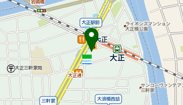 ホットヨガスタジオLAVA 大正店の地図画像