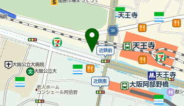 ホットヨガスタジオLAVA ホットヨガ&マシンピラティス天王寺店の地図画像