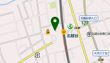 ホットヨガスタジオLAVA 北越谷店の地図画像