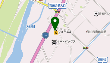 ホットヨガスタジオLAVA 狭山市店の地図画像