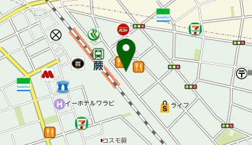 ホットヨガスタジオLAVA 蕨店の地図画像