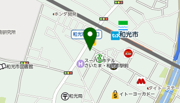 ホットヨガスタジオLAVA 和光市南口店の地図画像