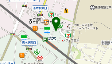 ホットヨガスタジオLAVA 志木店の地図画像