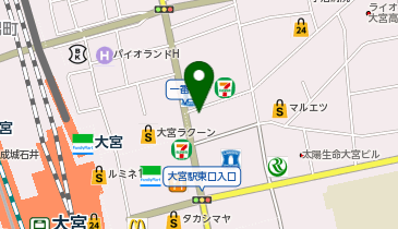 ホットヨガスタジオLAVA 大宮店の地図画像