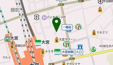 ホットヨガスタジオLAVA 大宮グラン店の地図画像
