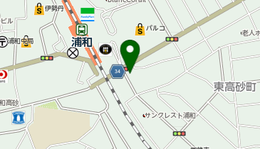 ホットヨガスタジオLAVA 浦和店の地図画像