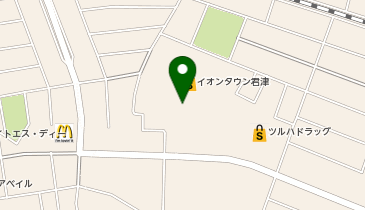 ホットヨガスタジオLAVA イオンタウン君津店の地図画像