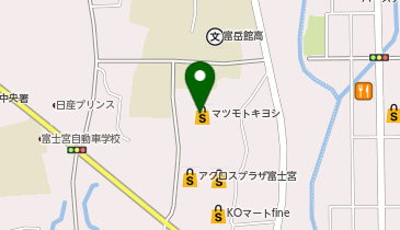 ホットヨガスタジオLAVA アクロスプラザ富士宮店の地図画像