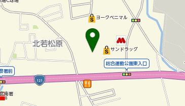 ホットヨガスタジオLAVA ヨークタウン若松原店の地図画像