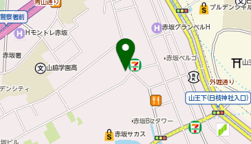 ホットヨガスタジオLAVA 赤坂店の地図画像