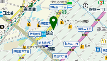 ホットヨガスタジオLAVA ホットヨガ&マシンピラティスLAVA銀座グラッセ店の地図画像