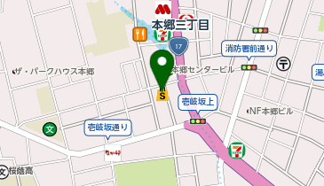 ホットヨガスタジオLAVA 本郷三丁目店の地図画像