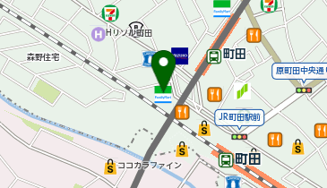 ホットヨガスタジオLAVA 町田店の地図画像