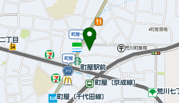 ホットヨガスタジオLAVA 町屋店の地図画像