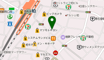 ホットヨガスタジオLAVA ホットヨガ&マシンピラティスLAVA柏店の地図画像