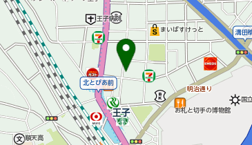 ホットヨガスタジオLAVA 王子アネックス店の地図画像