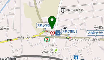 ホットヨガスタジオLAVA 大泉学園店の地図画像