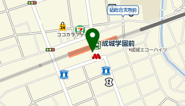 ホットヨガスタジオLAVA 成城学園前店の地図画像