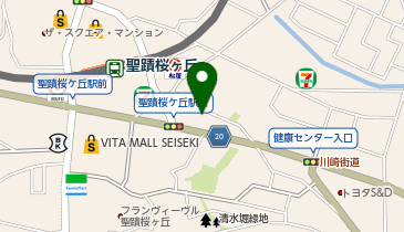ホットヨガスタジオLAVA 聖蹟桜ヶ丘店の地図画像