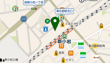 ホットヨガスタジオLAVA 新小岩店の地図画像