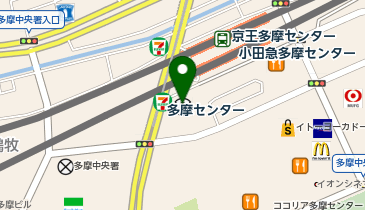 ホットヨガスタジオLAVA 多摩センター店の地図画像