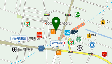 ホットヨガスタジオLAVA 浦安店の地図画像