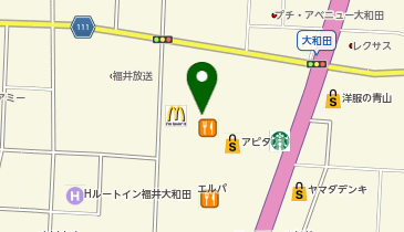 ホットヨガスタジオLAVA アピタ福井大和田店の地図画像