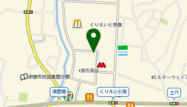 ホットヨガスタジオLAVA くりえいと宗像店の地図画像