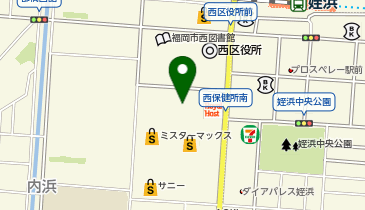 ホットヨガスタジオLAVA ウエストコート姪浜店の地図画像