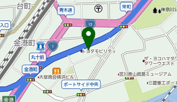 トヨタモビリティ神奈川 myX横浜店の地図画像