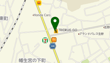 TRIAL TRIDRUG GO 下関生野店の地図画像