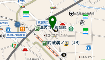 アートネイチャー レディース溝の口サロンの地図画像
