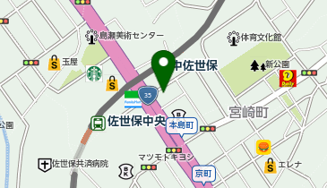 アートネイチャー 佐世保店の地図画像