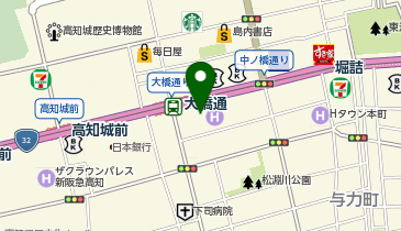 アートネイチャー レディース高知サロンの地図画像