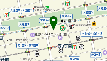 アートネイチャー 札幌大通店の地図画像