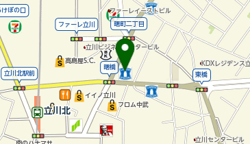 アートネイチャー レディース立川サロンの地図画像