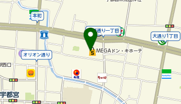 クーバー・コーチング 宇都宮中央校の地図画像