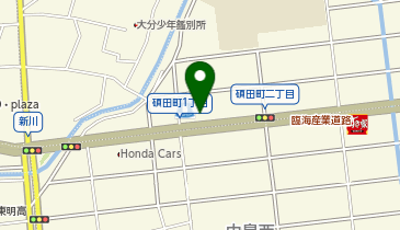 韓丼 大分中島店の地図画像