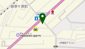韓丼 宇都宮御幸本町店の地図画像
