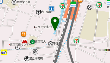 THE SUNLOUNGE ザ・サンラウンジ北千住店の地図画像