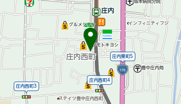 THE SUNLOUNGE ザ・サンラウンジ豊中庄内店の地図画像