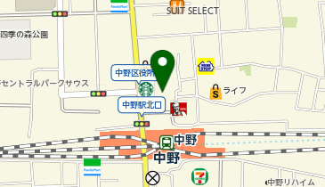 THE SUNLOUNGE ザ・サンラウンジ中野店の地図画像
