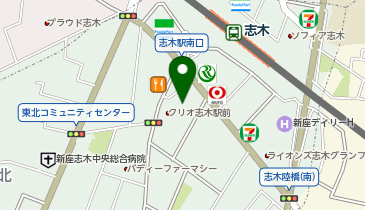 THE SUNLOUNGE ザ・サンラウンジ志木店の地図画像