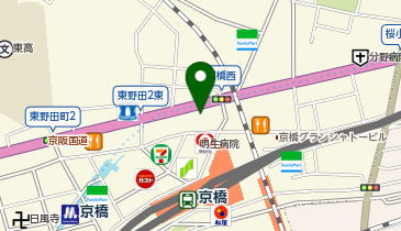 THE SUNLOUNGE ザ・サンラウンジ京橋店の地図画像