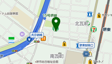 THE SUNLOUNGE ザ・サンラウンジ堺東店の地図画像