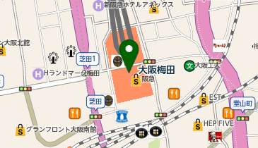 Dr.stretch 阪急大阪梅田茶屋町口店の地図画像