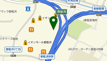 VILLAGE VANGUARD イオンモール香椎浜店の地図画像