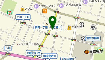 シアーミュージック 青森校の地図画像