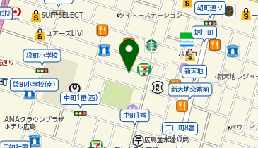 シアーミュージック 広島袋町校の地図画像